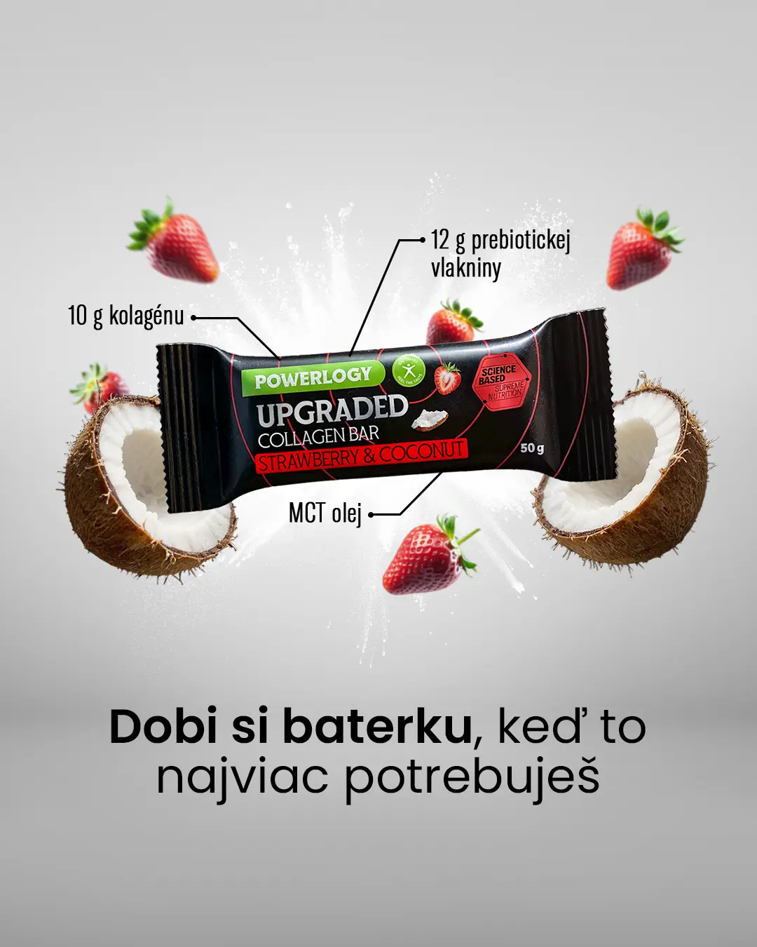 Powerlogy strawberry bar banner