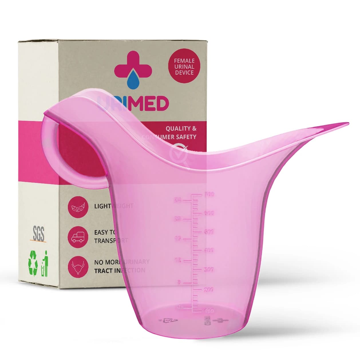 Urimed product with packaging