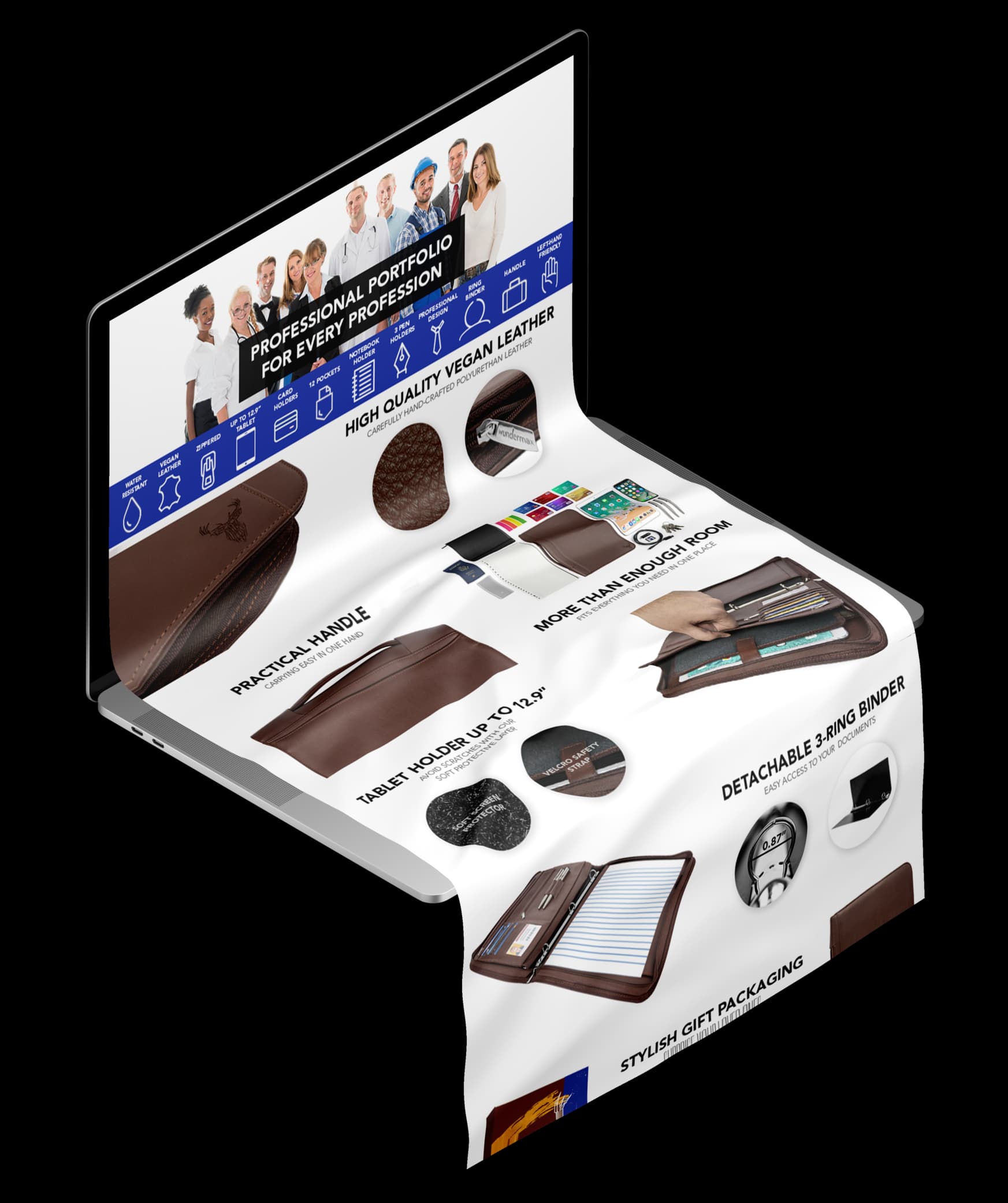 Wundermax Briefcase Brown — Enhanced Brand Content