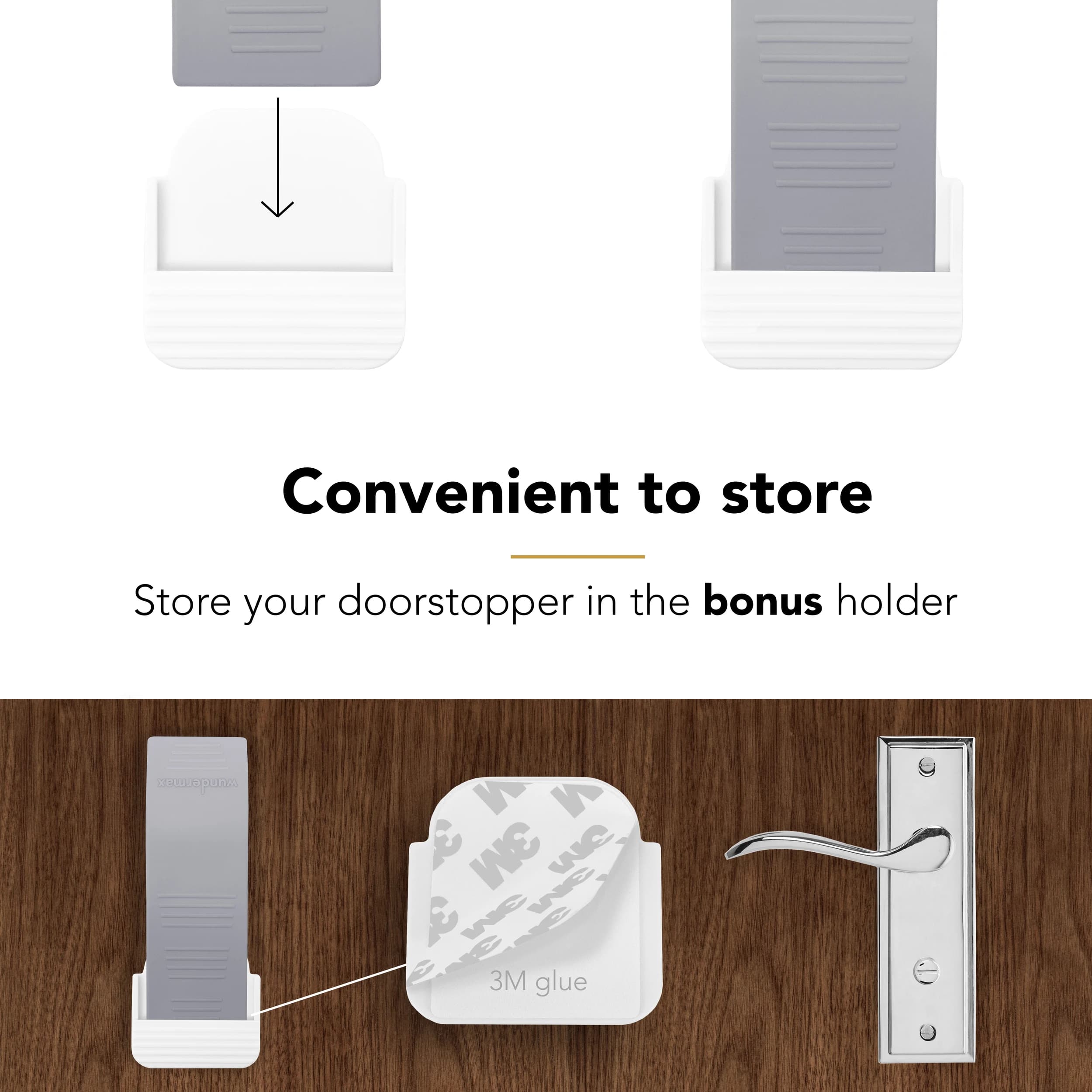 Door stopper gray holder