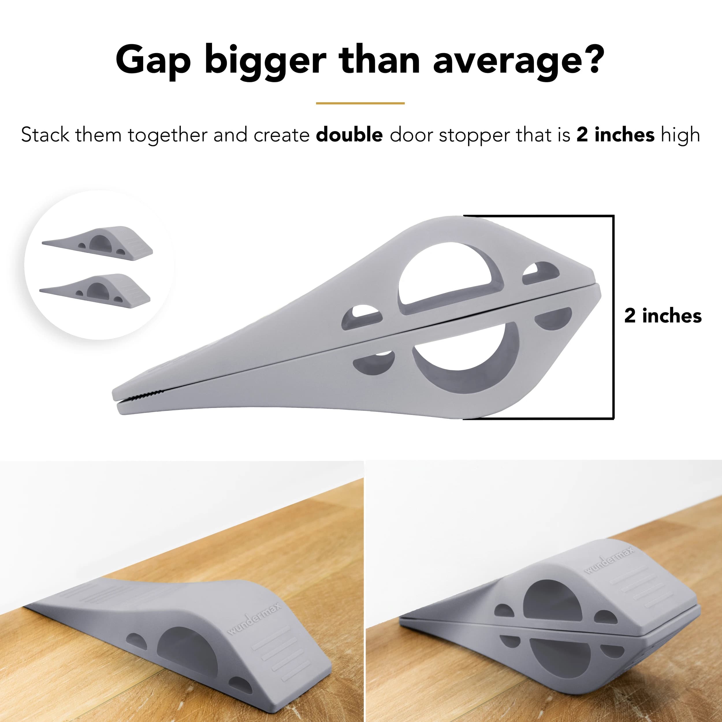 Door stopper gray stack